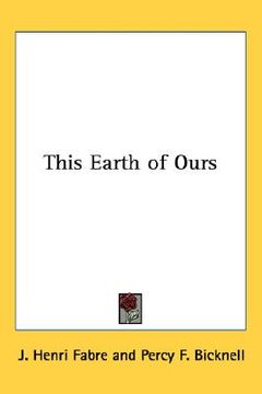 portada this earth of ours (in English)