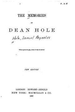 portada The Memories of Dean Hole (en Inglés)