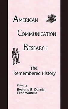 portada American Communication Research: The Remembered History (Routledge Communication Series) (en Inglés)