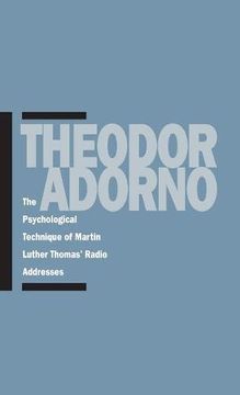 portada The Psychological Technique of Martin Luther Thomas? Radio Addresses (en Inglés)