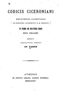 portada Codicis Ciceroniani (en Latin)
