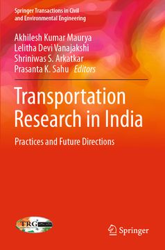 portada Transportation Research in India: Practices and Future Directions (en Inglés)