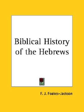 portada biblical history of the hebrews (en Inglés)