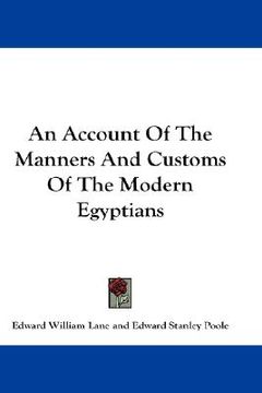 portada an account of the manners and customs of the modern egyptians (en Inglés)