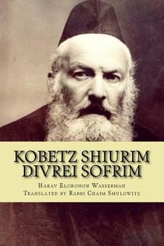 portada Kobetz Shiurim: Divrei Sofrim (en Inglés)
