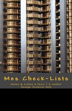 portada Mes Check-Lists: Notes & Listes a faire / a cocher - Design Noir (French Edition)