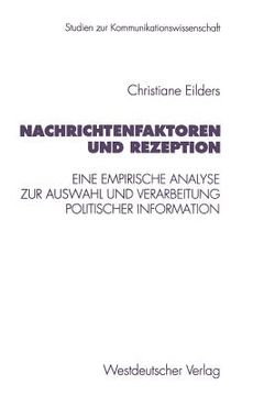 portada Nachrichtenfaktoren Und Rezeption (en Alemán)