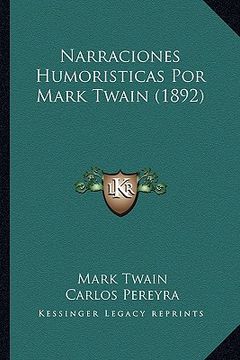 portada narraciones humoristicas por mark twain (1892) (en Inglés)