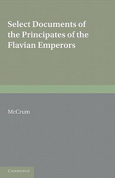 portada Select Documents of the Principates of the Flavian Emperors Paperback (en Inglés)
