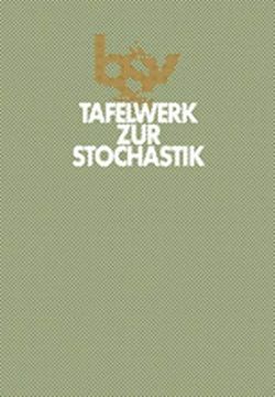 portada Tafelwerk zur Stochastik (en Alemán)