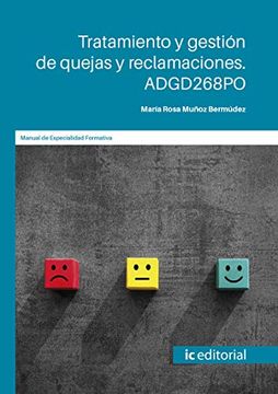 portada Tratamiento y Gestión de Quejas y Reclamaciones. Adgd268Po (in Spanish)
