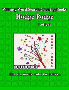 portada Whimsy Word Search Coloring Books, Hodge Podge, Letters (in English)