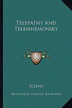 portada telepathy and telemnemoniky