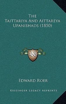 portada the taittariya and aittareya upanishads (1850) (en Inglés)