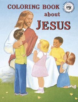 portada coloring book about jesus (en Inglés)