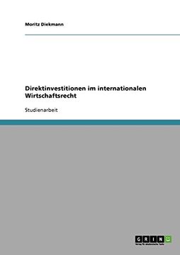 portada Direktinvestitionen im internationalen Wirtschaftsrecht (German Edition)