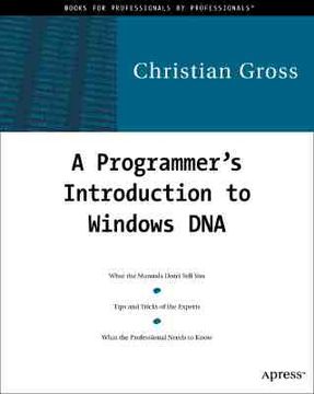 portada a programmer's introduction to windows dna [with cdrom] (en Inglés)