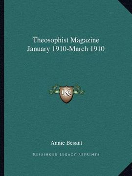 portada theosophist magazine january 1910-march 1910 (en Inglés)