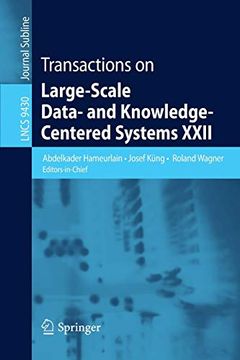 portada Transactions on Large-Scale Data- and Knowledge-Centered Systems Xxii: 22 (en Inglés)