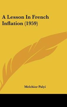 portada a lesson in french inflation (1959) (in English)