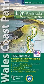 portada Llyn Peninsula Coast Path Map: 1: 25,000 Scale Ordnance Survey Mapping for the Llyn Peninsula Section of the Wales Coast Path (os map Books: Wales Coast Path) (en Inglés)