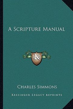 portada a scripture manual (in English)