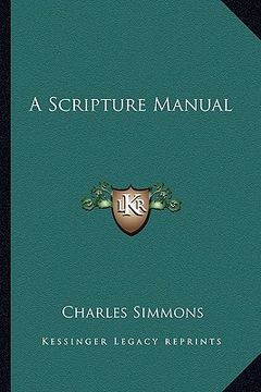 portada a scripture manual (en Inglés)