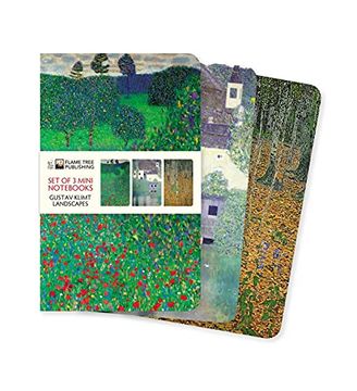 portada Klimt Landscapes set of 3 Mini Notebooks (Mini Notebook Collections) (en Inglés)