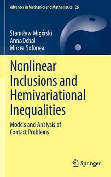 portada nonlinear inclusions and hemivariational inequalities