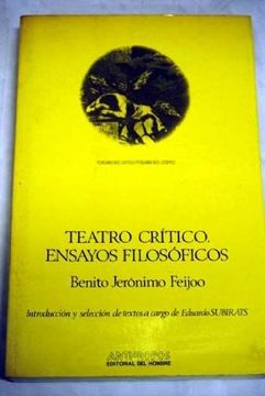 portada Teatro Critico: Ensayos Filosoficos (Pensamiento Critico