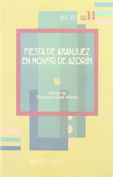 portada Fiesta De Aranjuez En Honor De Azorín