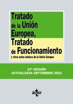 portada Tratado de la Union Europea, Tratado de Funcionamiento y Otros Actos Basicos de la Union Europea