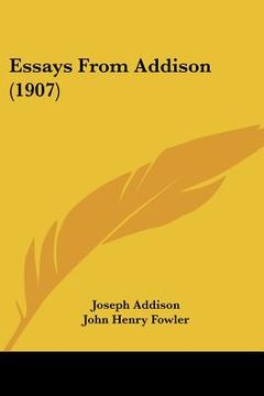 portada essays from addison (1907)
