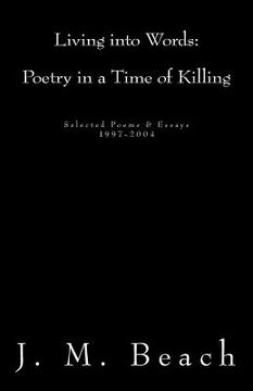 portada living into words (poetry in a time of killing) (en Inglés)
