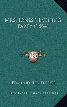 portada mrs. jones's evening party (1864) (en Inglés)