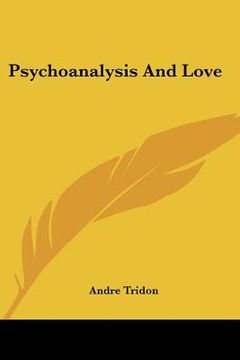 portada psychoanalysis and love (en Inglés)