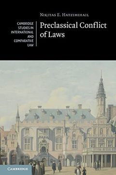 portada Preclassical Conflict of Laws (Cambridge Studies in International and Comparative Law) (en Inglés)
