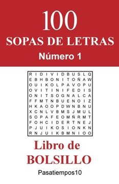 portada 100 Sopas de Letras Libro de Bolsillo - n. 1: Volume 1 (in Spanish)