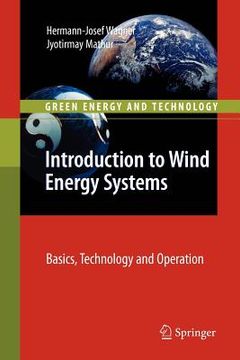 portada introduction to wind energy systems: basics, technology and operation (in English)