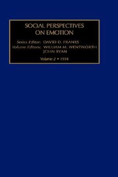 portada social perspectives on emotion (in English)