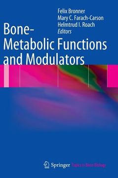portada bone metabolic functions and modulators (en Inglés)