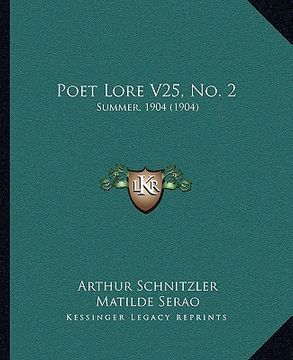 portada poet lore v25, no. 2: summer, 1904 (1904) (in English)