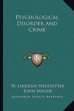 portada psychological disorder and crime