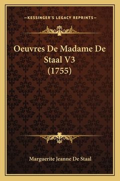 portada Oeuvres De Madame De Staal V3 (1755) (en Francés)