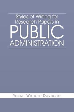 portada styles of writing for research papers in public administration (in English)