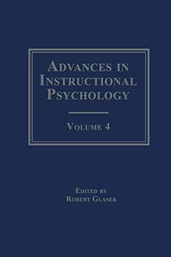 portada Advances in Instructional Psychology: Volume 4 (Advances in Instructional Psychology Series) (en Inglés)
