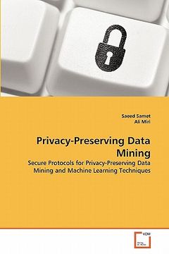 portada privacy-preserving data mining (en Inglés)