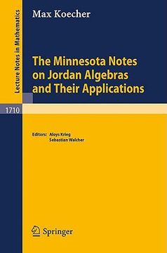 portada the minnesota notes on jordan algebras and their applications (en Inglés)