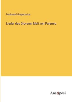 portada Lieder des Giovanni Meli von Palermo (in German)