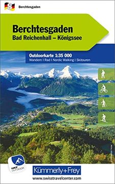 portada Berchtesgaden nr. 08 Outdoorkarte Deutschland 1: 35 000 bad Reichenhall, Königssee, Water Resistant, Free Download mit hkf Outdoor app